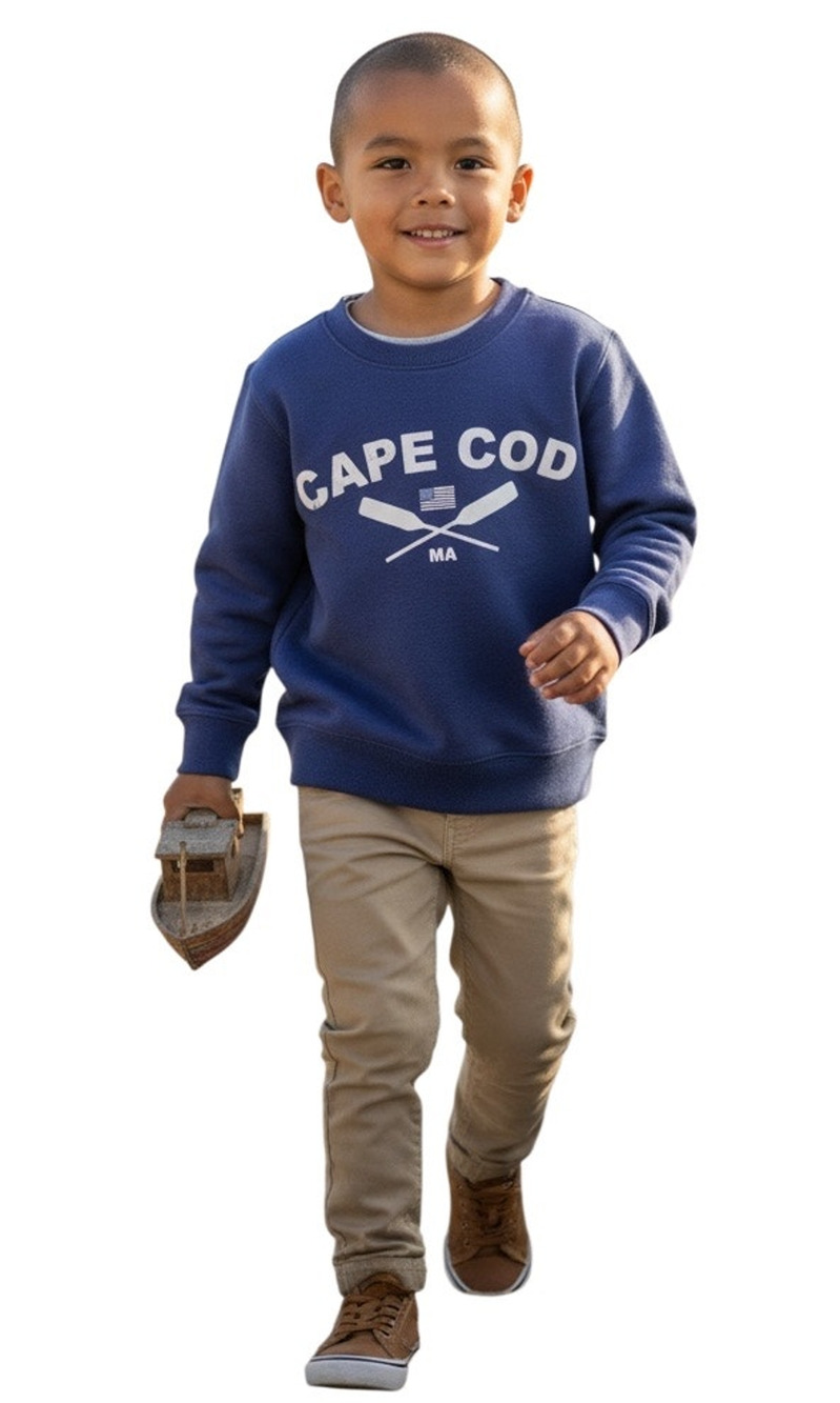 Class Club Little Boys Long Sleeve Cape Cod Terry Crew Neck Sweatshirt Size 5T